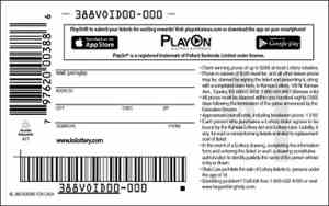 Bobbin` For Cash scratchcard - game number #388 - back